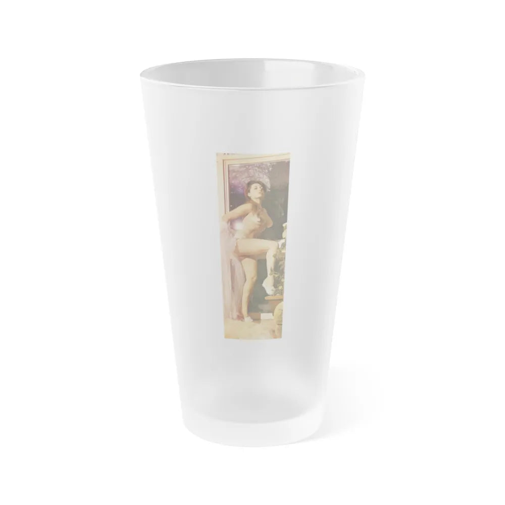 June Palmer #170 - Topless (Vintage Female Icon) Frosted Pint Glass 16oz-16oz-Frosted-Go Mug Yourself