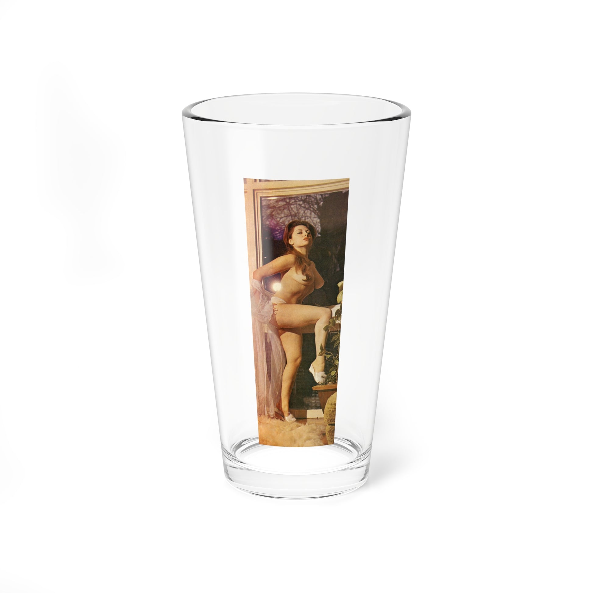 June Palmer #170 - Topless (Vintage Female Icon) Pint Glass 16oz-16oz-Go Mug Yourself