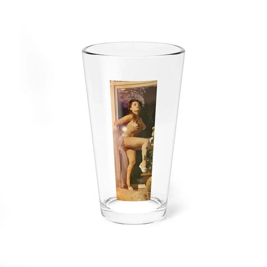 June Palmer #170 - Topless (Vintage Female Icon) Pint Glass 16oz 16oz - Go Mug Yourself