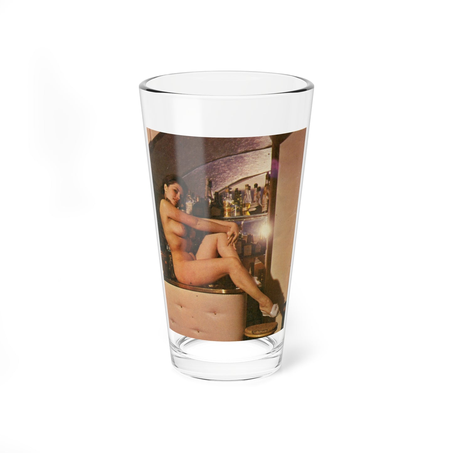 June Palmer #172 - Topless (Vintage Female Icon) Pint Glass 16oz-16oz-Go Mug Yourself