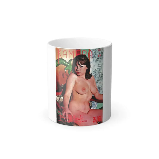 June Palmer #174 - Topless (Vintage Female Icon) Color Changing Coffee Mug 11oz - Go Mug Yourself