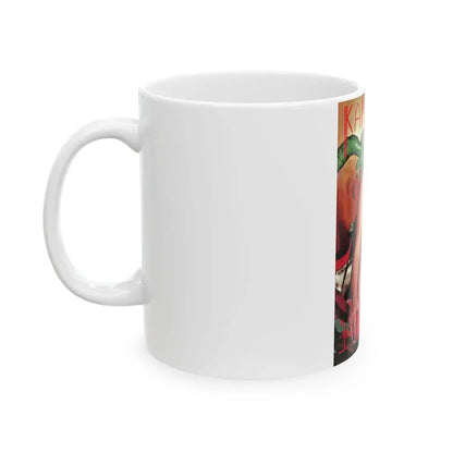 June Palmer #174 - Topless (Vintage Female Icon) White Coffee Mug - Go Mug Yourself