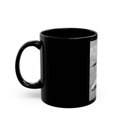June Palmer #175 - Topless (Vintage Female Icon) Black Coffee Mug - Go Mug Yourself