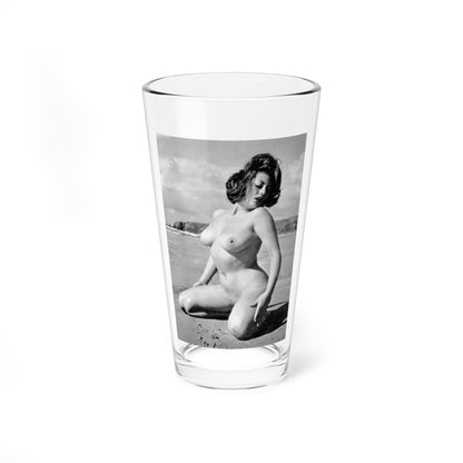 June Palmer #175 - Topless (Vintage Female Icon) Pint Glass 16oz-16oz-Go Mug Yourself