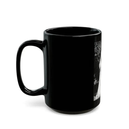 June Palmer #176 - Topless (Vintage Female Icon) Black Coffee Mug - Go Mug Yourself