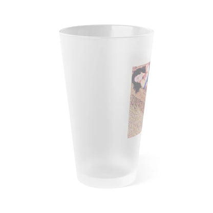 June Palmer #177 - Topless (Vintage Female Icon) Frosted Pint Glass 16oz-Go Mug Yourself