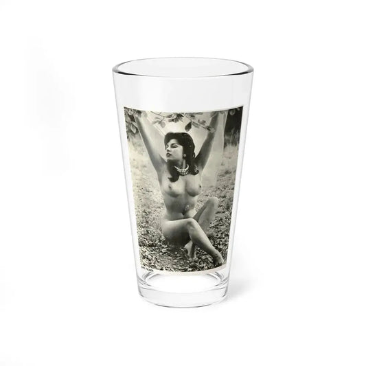 June Palmer #178 - Topless (Vintage Female Icon) Pint Glass 16oz 16oz - Go Mug Yourself