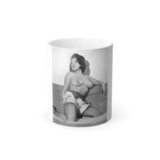June Palmer #180 - Topless (Vintage Female Icon) Color Changing Coffee Mug 11oz - Go Mug Yourself