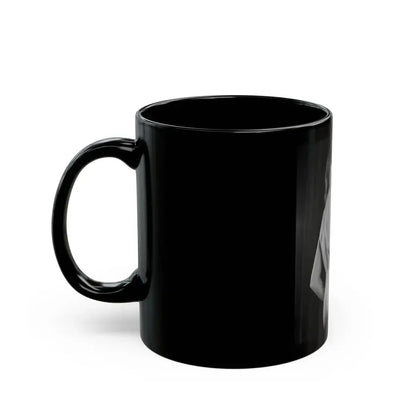 June Palmer #181 - Topless (Vintage Female Icon) Black Coffee Mug - Go Mug Yourself