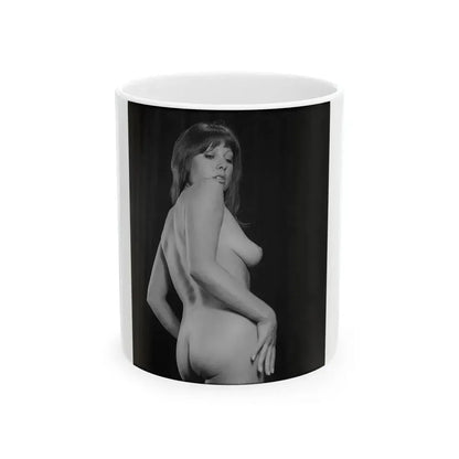 June Palmer #181 - Topless (Vintage Female Icon) White Coffee Mug 11oz - Go Mug Yourself