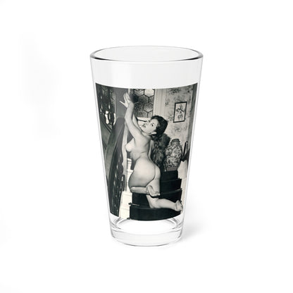 June Palmer #182 - Topless (Vintage Female Icon) Pint Glass 16oz-16oz-Go Mug Yourself