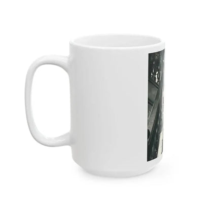 June Palmer #182 - Topless (Vintage Female Icon) White Coffee Mug - Go Mug Yourself