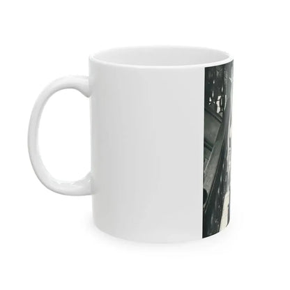 June Palmer #182 - Topless (Vintage Female Icon) White Coffee Mug - Go Mug Yourself