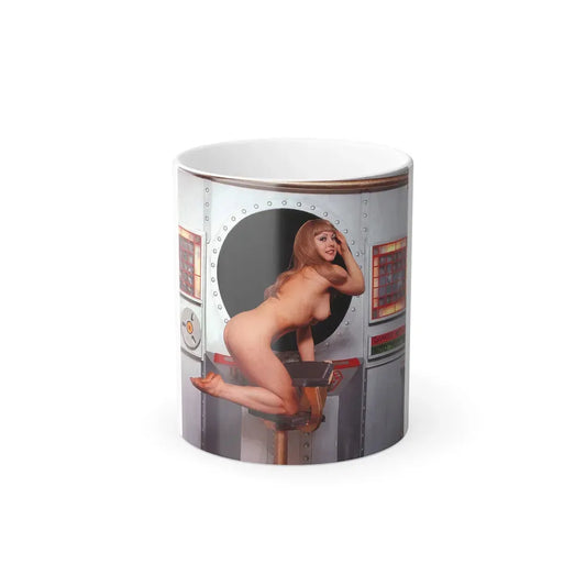 June Palmer #183 - Topless (Vintage Female Icon) Color Changing Coffee Mug 11oz - Go Mug Yourself