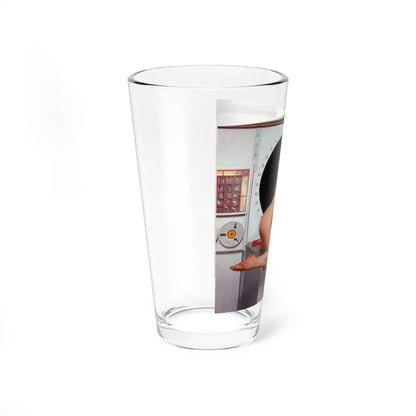 June Palmer #183 - Topless (Vintage Female Icon) Pint Glass 16oz - Go Mug Yourself