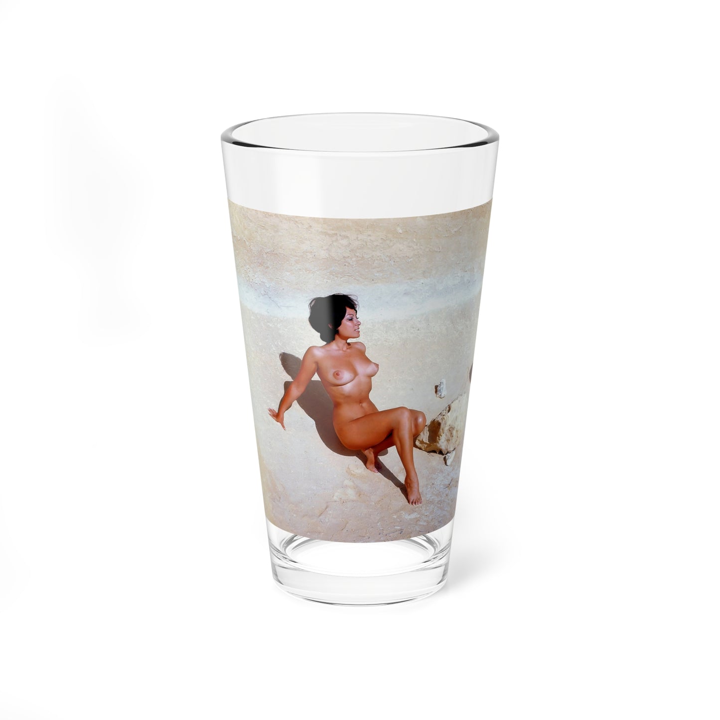 June Palmer #184 - Topless (Vintage Female Icon) Pint Glass 16oz-16oz-Go Mug Yourself