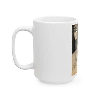 June Palmer #187 - Topless (Vintage Female Icon) White Coffee Mug - Go Mug Yourself