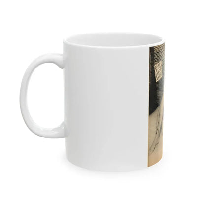 June Palmer #187 - Topless (Vintage Female Icon) White Coffee Mug - Go Mug Yourself