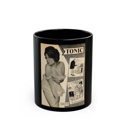 June Palmer #189 (Vintage Female Icon) Black Coffee Mug 11oz - Go Mug Yourself