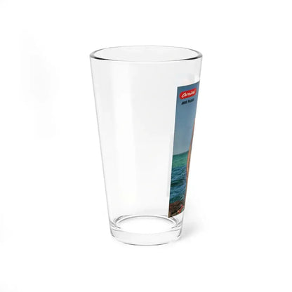 June Palmer #190 - Topless (Vintage Female Icon) Pint Glass 16oz - Go Mug Yourself