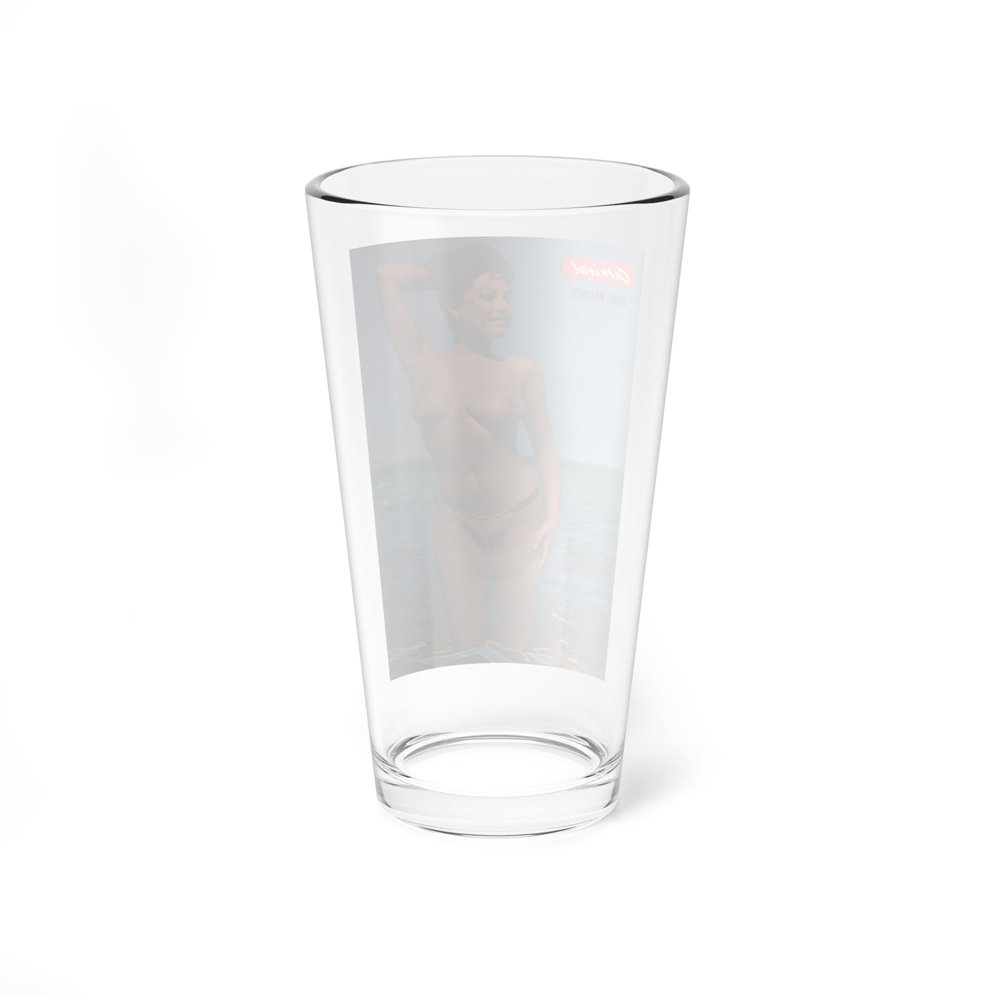 June Palmer #190 - Topless (Vintage Female Icon) Pint Glass 16oz-Go Mug Yourself