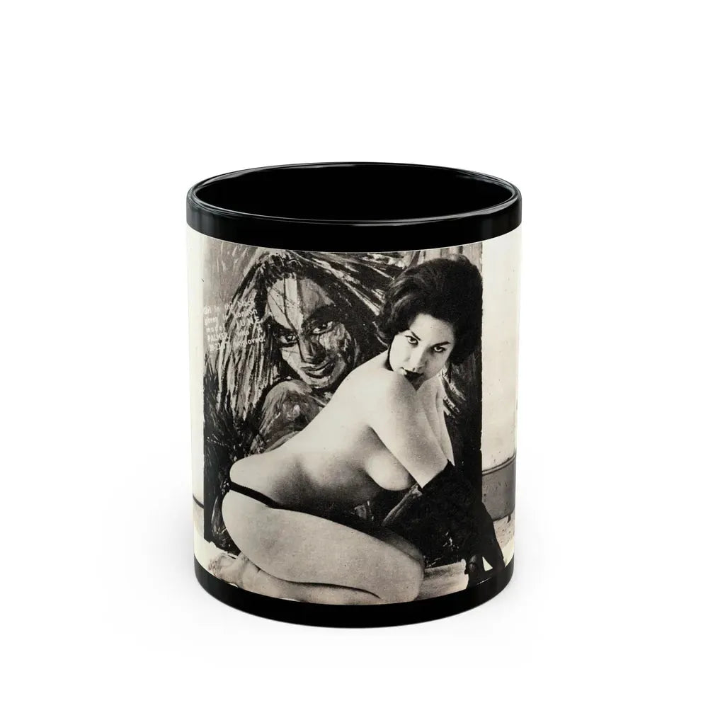 June Palmer #202 (Vintage Female Icon) Black Coffee Mug 11oz - Go Mug Yourself