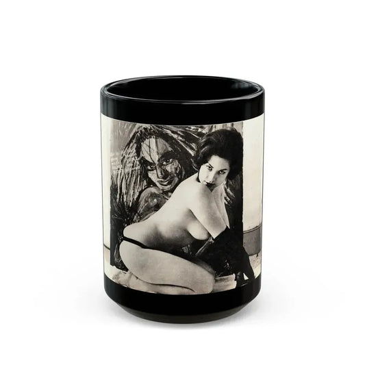 June Palmer #202 (Vintage Female Icon) Black Coffee Mug 15oz - Go Mug Yourself