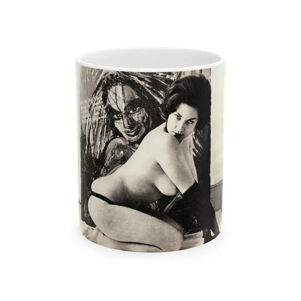 June Palmer #202 (Vintage Female Icon) White Coffee Mug 11oz - Go Mug Yourself