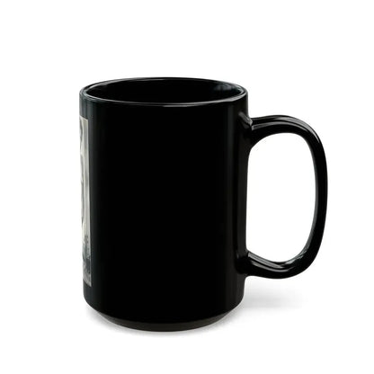 June Palmer #203 - Topless (Vintage Female Icon) Black Coffee Mug - Go Mug Yourself