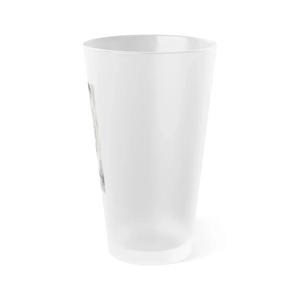 June Palmer #203 - Topless (Vintage Female Icon) Frosted Pint Glass 16oz - Go Mug Yourself