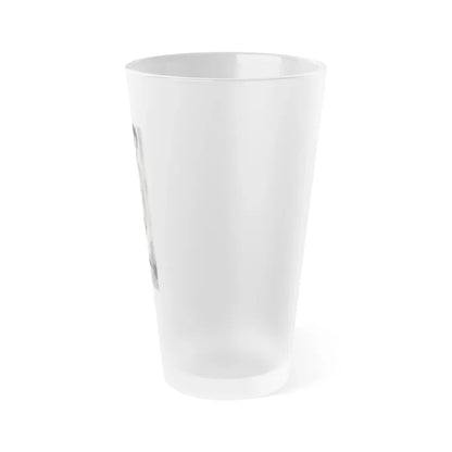 June Palmer #203 - Topless (Vintage Female Icon) Frosted Pint Glass 16oz - Go Mug Yourself