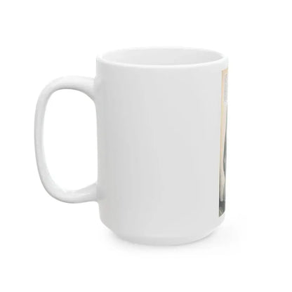 June Palmer #203 - Topless (Vintage Female Icon) White Coffee Mug - Go Mug Yourself