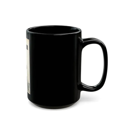 June Palmer #204 - Topless (Vintage Female Icon) Black Coffee Mug - Go Mug Yourself