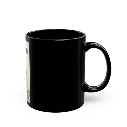 June Palmer #204 - Topless (Vintage Female Icon) Black Coffee Mug - Go Mug Yourself