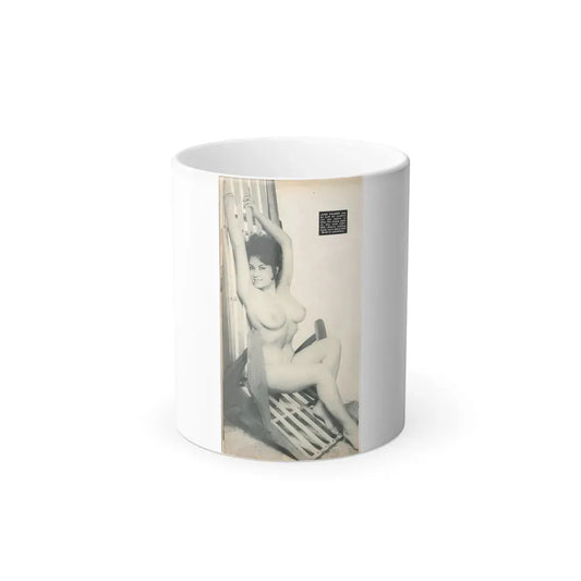 June Palmer #204 - Topless (Vintage Female Icon) Color Changing Coffee Mug 11oz - Go Mug Yourself