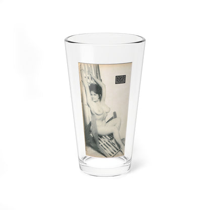 June Palmer #204 - Topless (Vintage Female Icon) Pint Glass 16oz-16oz-Go Mug Yourself