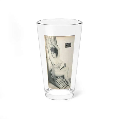 June Palmer #204 - Topless (Vintage Female Icon) Pint Glass 16oz 16oz - Go Mug Yourself