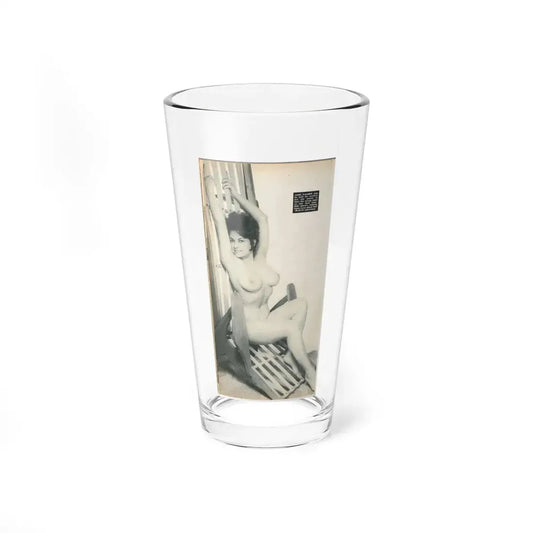June Palmer #204 - Topless (Vintage Female Icon) Pint Glass 16oz 16oz - Go Mug Yourself