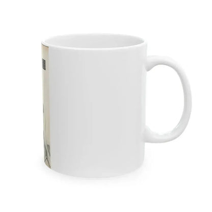 June Palmer #204 - Topless (Vintage Female Icon) White Coffee Mug - Go Mug Yourself