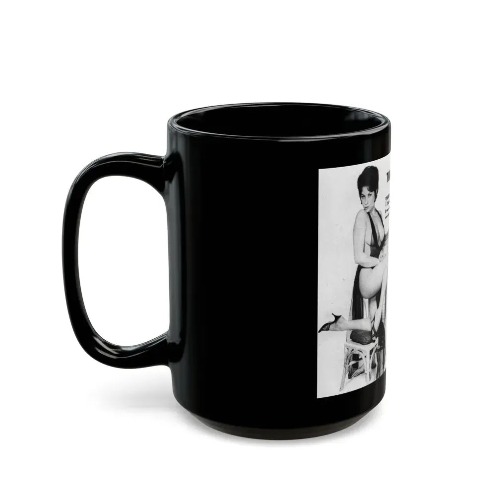 June Palmer #205 (Vintage Female Icon) Black Coffee Mug - Go Mug Yourself