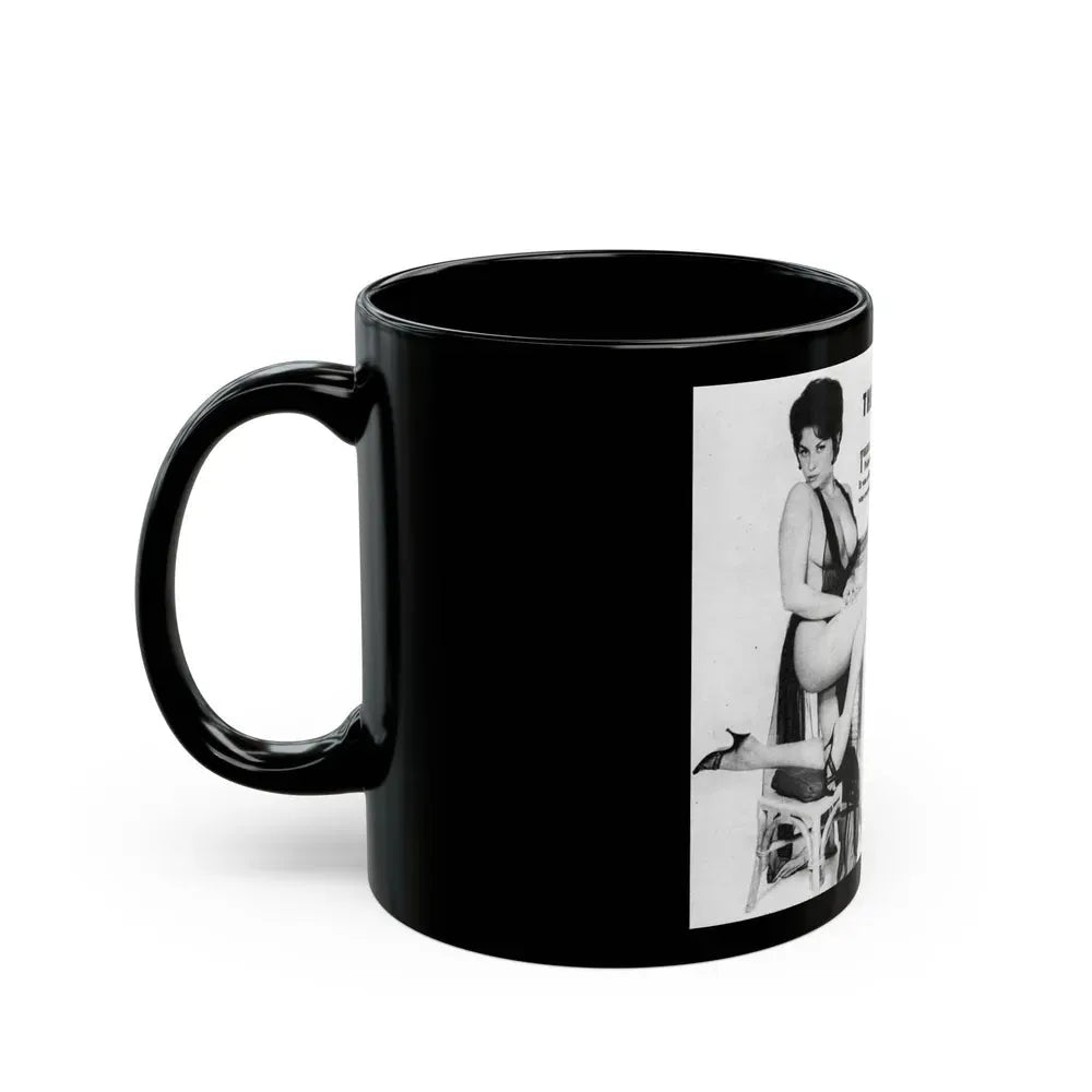 June Palmer #205 (Vintage Female Icon) Black Coffee Mug - Go Mug Yourself