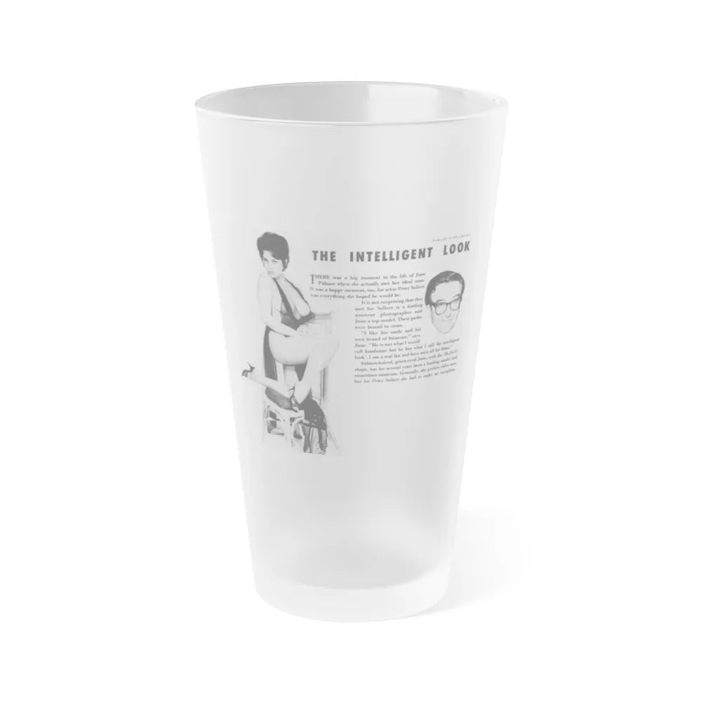 June Palmer #205 (Vintage Female Icon) Frosted Pint Glass 16oz-16oz-Frosted-Go Mug Yourself