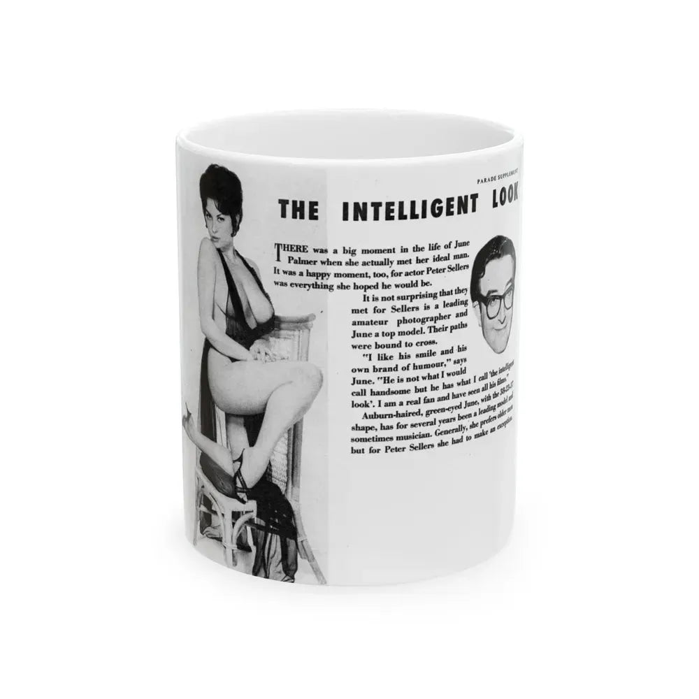 June Palmer #205 (Vintage Female Icon) White Coffee Mug 11oz - Go Mug Yourself