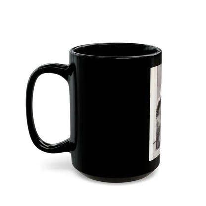 June Palmer #206 - Topless (Vintage Female Icon) Black Coffee Mug - Go Mug Yourself