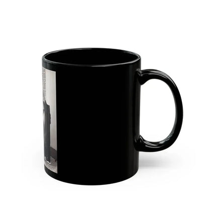 June Palmer #206 - Topless (Vintage Female Icon) Black Coffee Mug - Go Mug Yourself