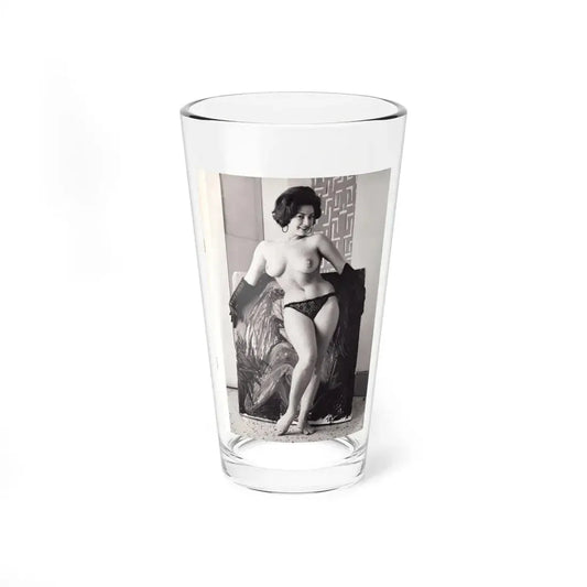 June Palmer #206 - Topless (Vintage Female Icon) Pint Glass 16oz 16oz - Go Mug Yourself