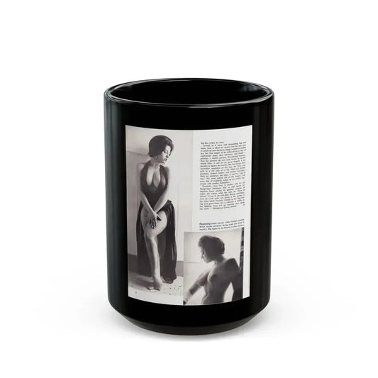June Palmer #207 (Vintage Female Icon) Black Coffee Mug 15oz - Go Mug Yourself