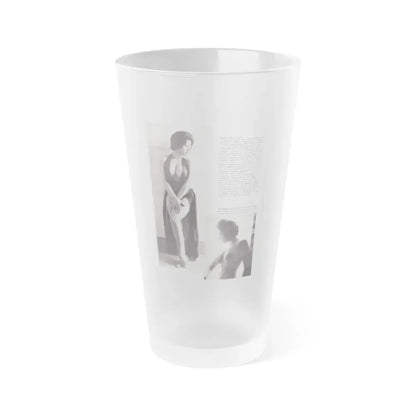June Palmer #207 (Vintage Female Icon) Frosted Pint Glass 16oz 16oz Frosted - Go Mug Yourself