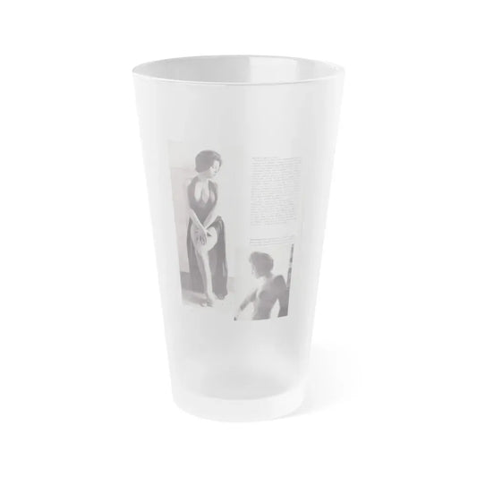 June Palmer #207 (Vintage Female Icon) Frosted Pint Glass 16oz 16oz Frosted - Go Mug Yourself
