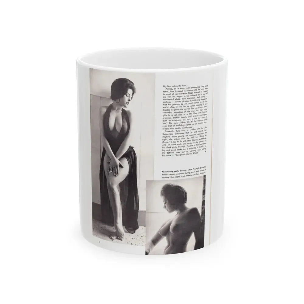 June Palmer #207 (Vintage Female Icon) White Coffee Mug 11oz - Go Mug Yourself